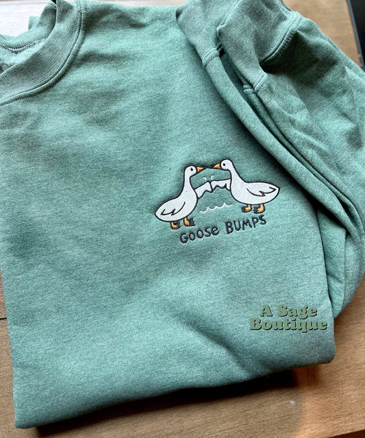 Silly goose on the loose - pocket design - funny quote - trendy t shirt - trending graphic tee - embroidered sweatshirt - goose - fun quote