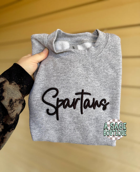 PUFF - 3D embroidery - custom name puff - mascot school embroidered - personalized puff print - puff embroidery - name monogram - puff 3D