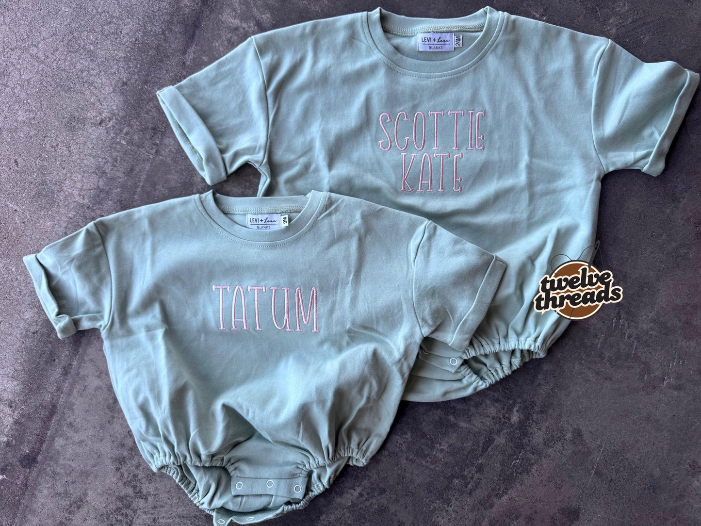 Personalized Bubble Romper - custom name - baby romper - personalized name - kids bubble - bubble romper - embroidered romper - embroidery