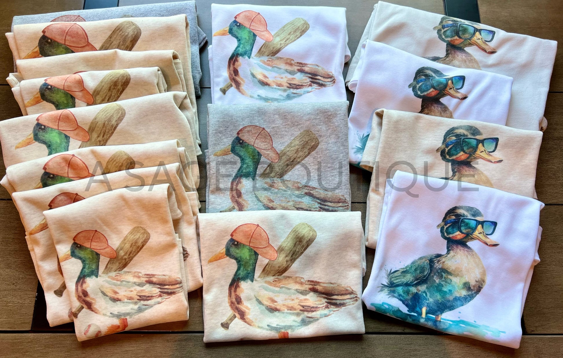 Sun shade mallard duck - sun glasses duck - mallard duck - kids mallard duck t shirt - kids duck design - kids mallard tee - cool mallard