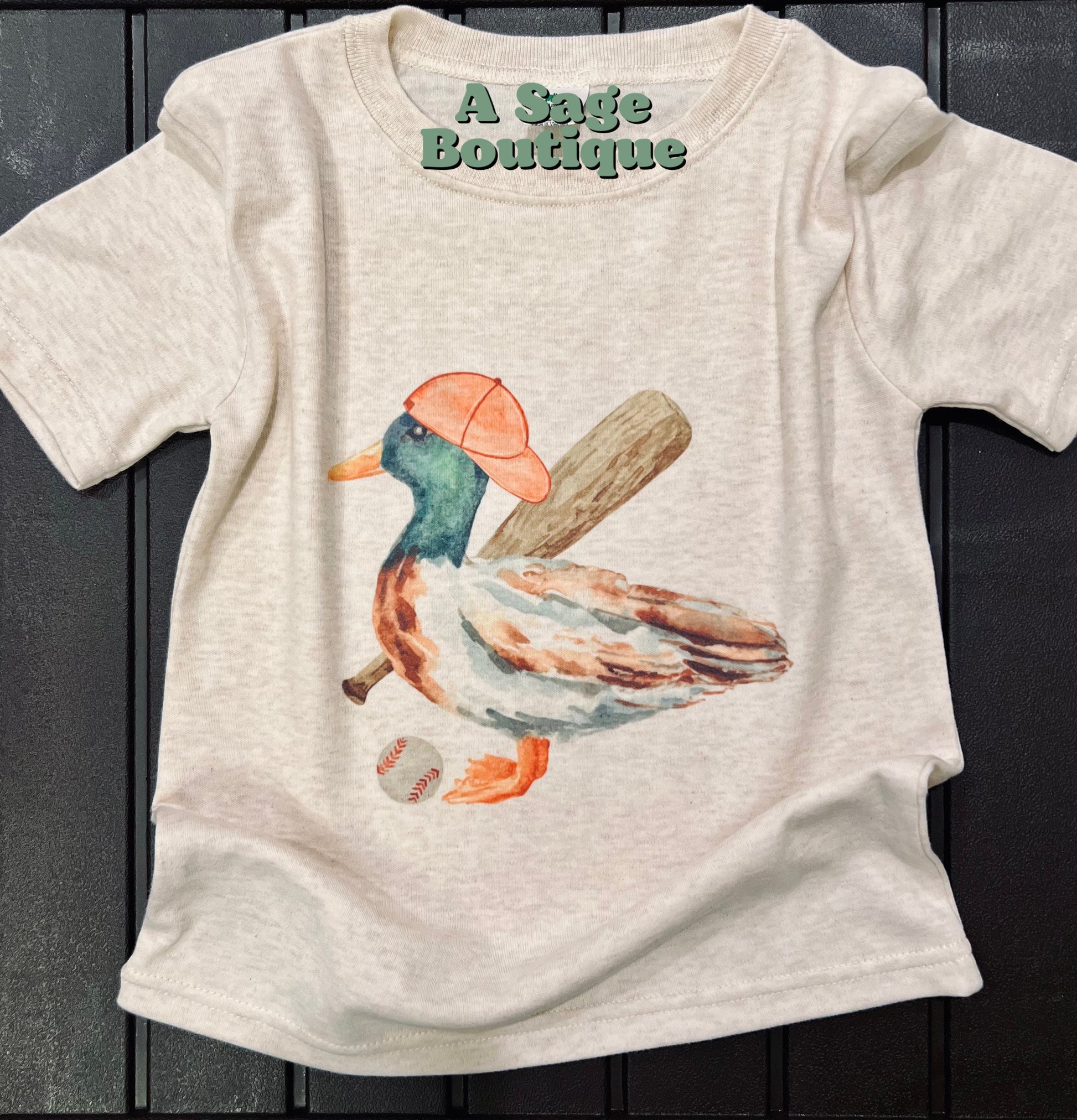 Baseball Mallard Duck - Baseball Cap - Baseball Bat - Kids Baseball - Baseball t shirt