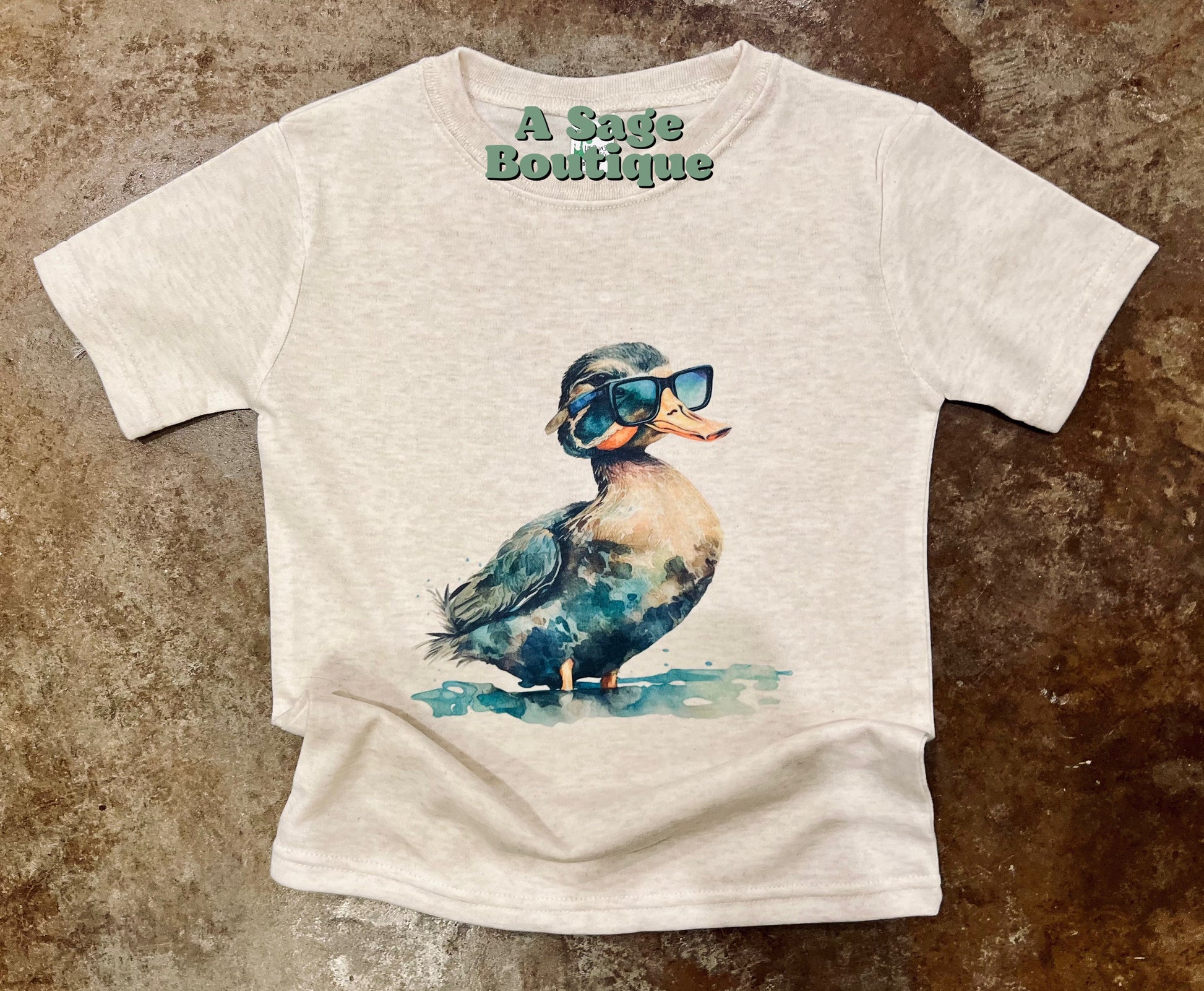 Sun shade mallard duck - sun glasses duck - mallard duck - kids mallard duck t shirt - kids duck design - kids mallard tee - cool mallard