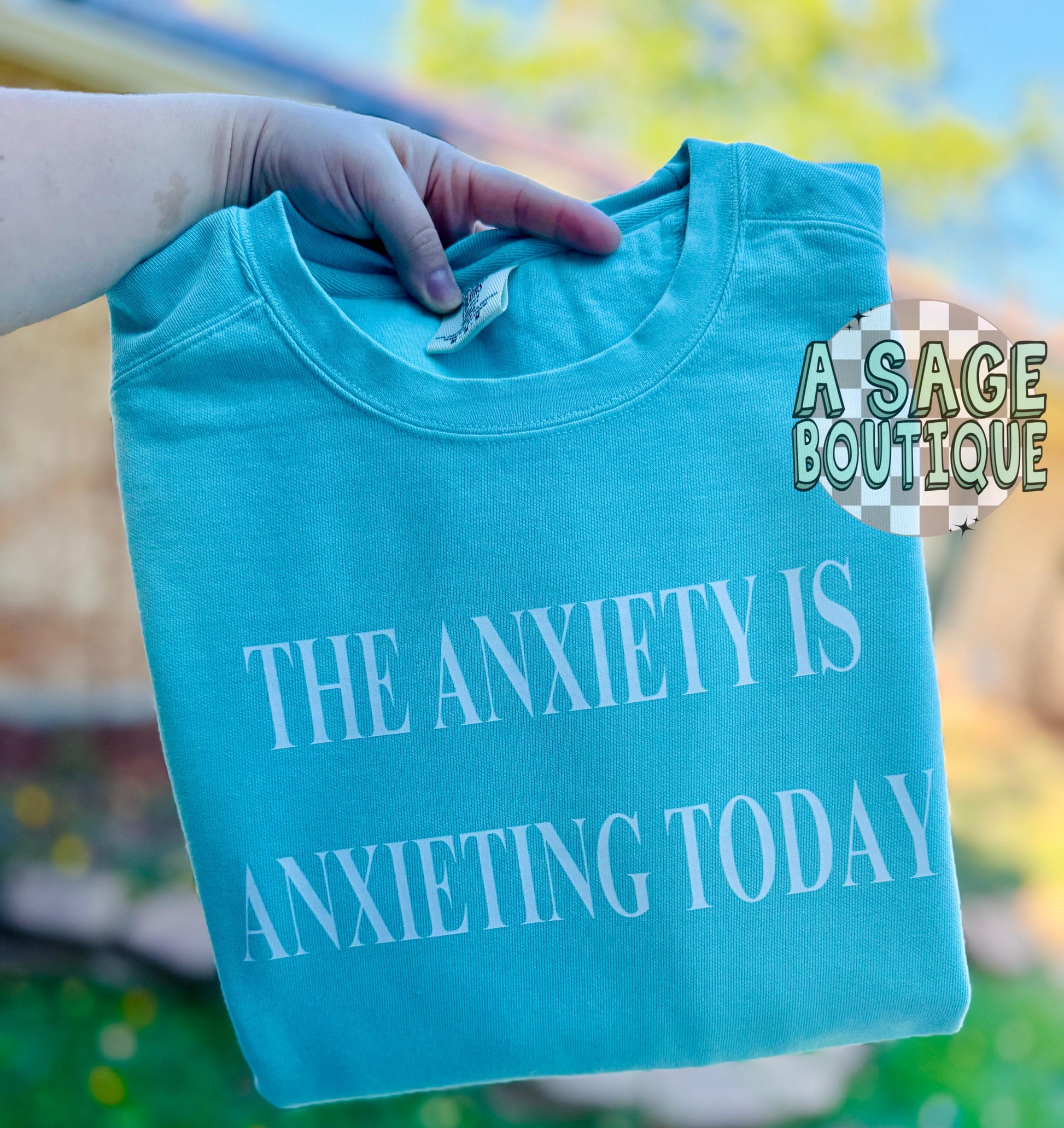 The anxiety is anxieting- anxiety - Xanax - lexapro girlie - I’m just a girl - girls girl - funny - humor - joke sweatshirt - graphic tee