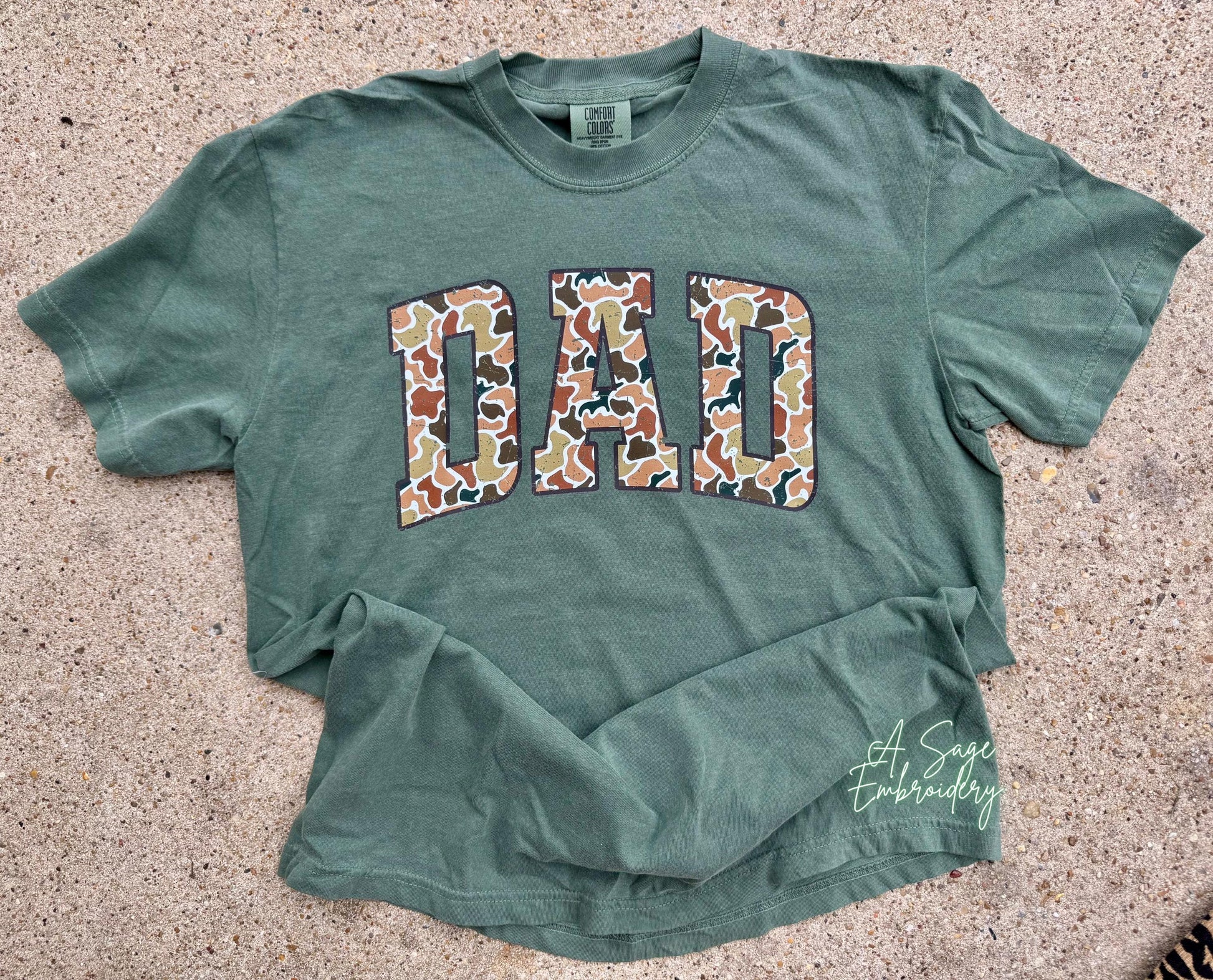 Camo dad t shirt, Father’s Day gift idea, camo dad dtf design, comfort colors tank top, Gildan sweatshirt, dad, dad tee, shirts