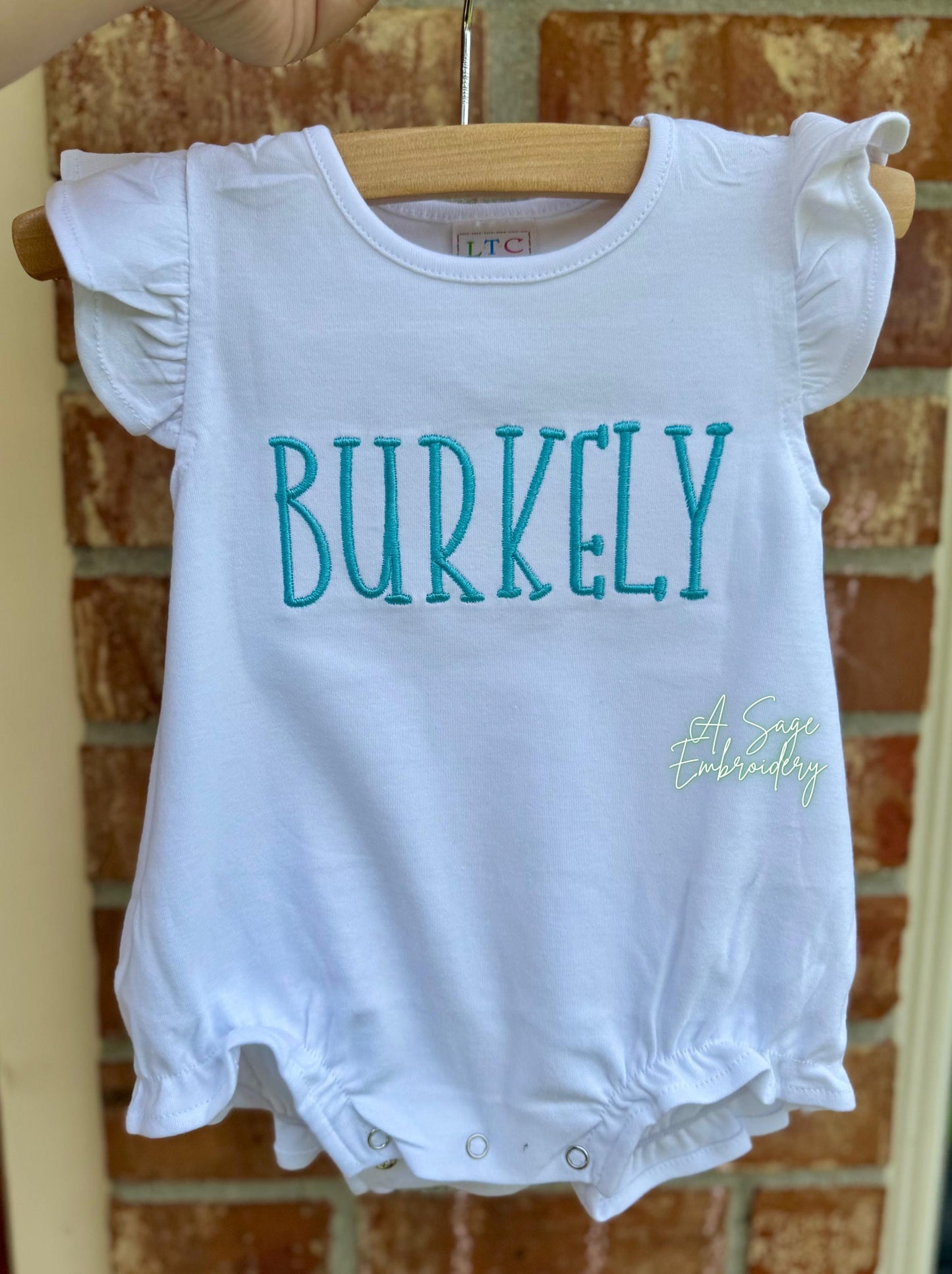 Personalized Bubble Romper - custom name - baby romper - personalized name - kids bubble - bubble romper - embroidered romper - embroidery