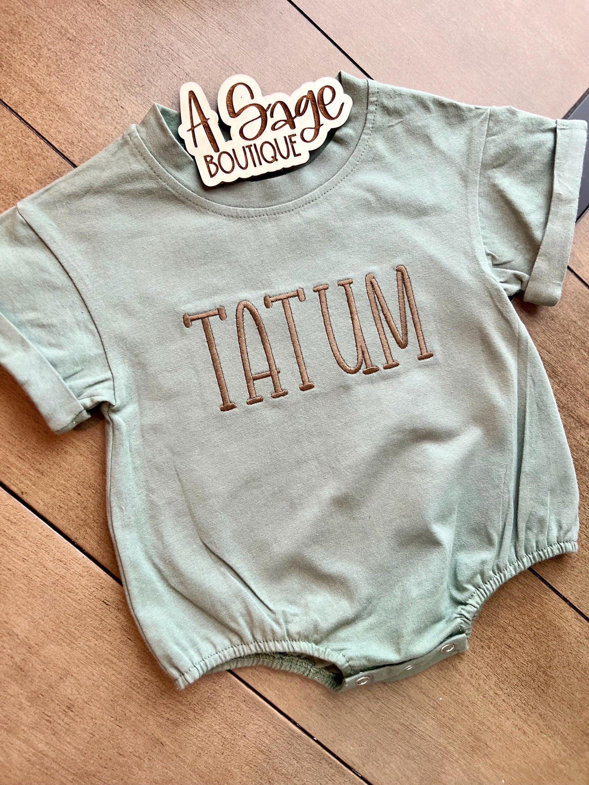Personalized Bubble Romper - custom name - baby romper - personalized name - kids bubble - bubble romper - embroidered romper - embroidery