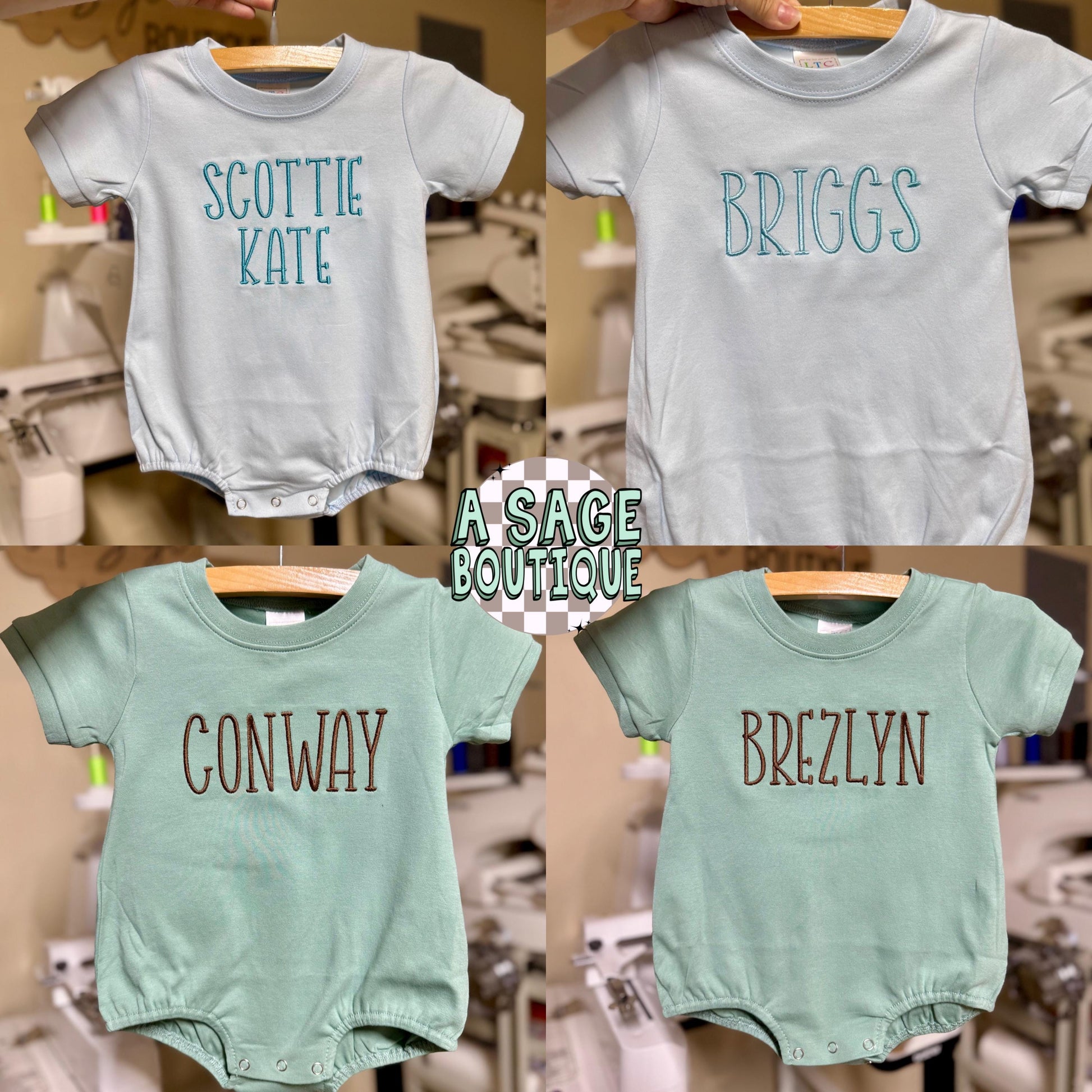 Personalized Bubble Romper - custom name - baby romper - personalized name - kids bubble - bubble romper - embroidered romper - embroidery