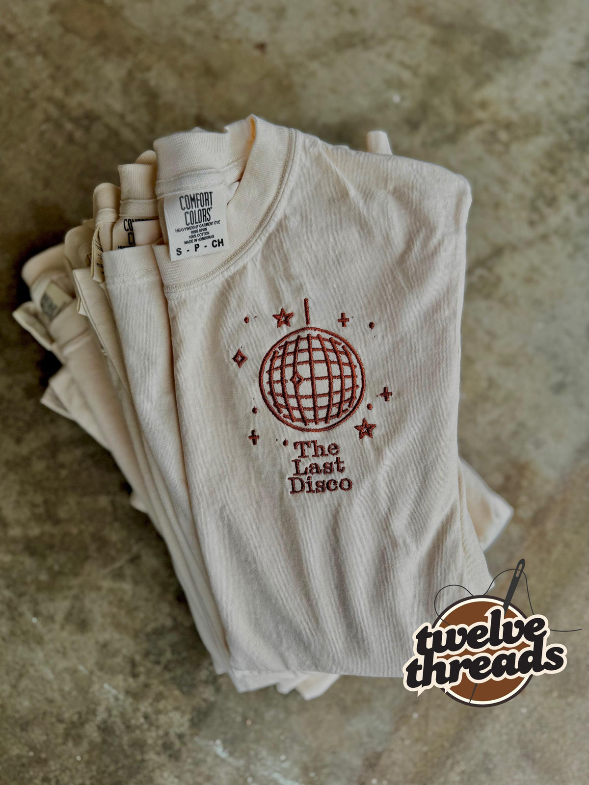 Disco ball - embroidery - embroidered - bachelorette- wedding - wife - cowgirl - retro - disco sweatshirt- t shirt