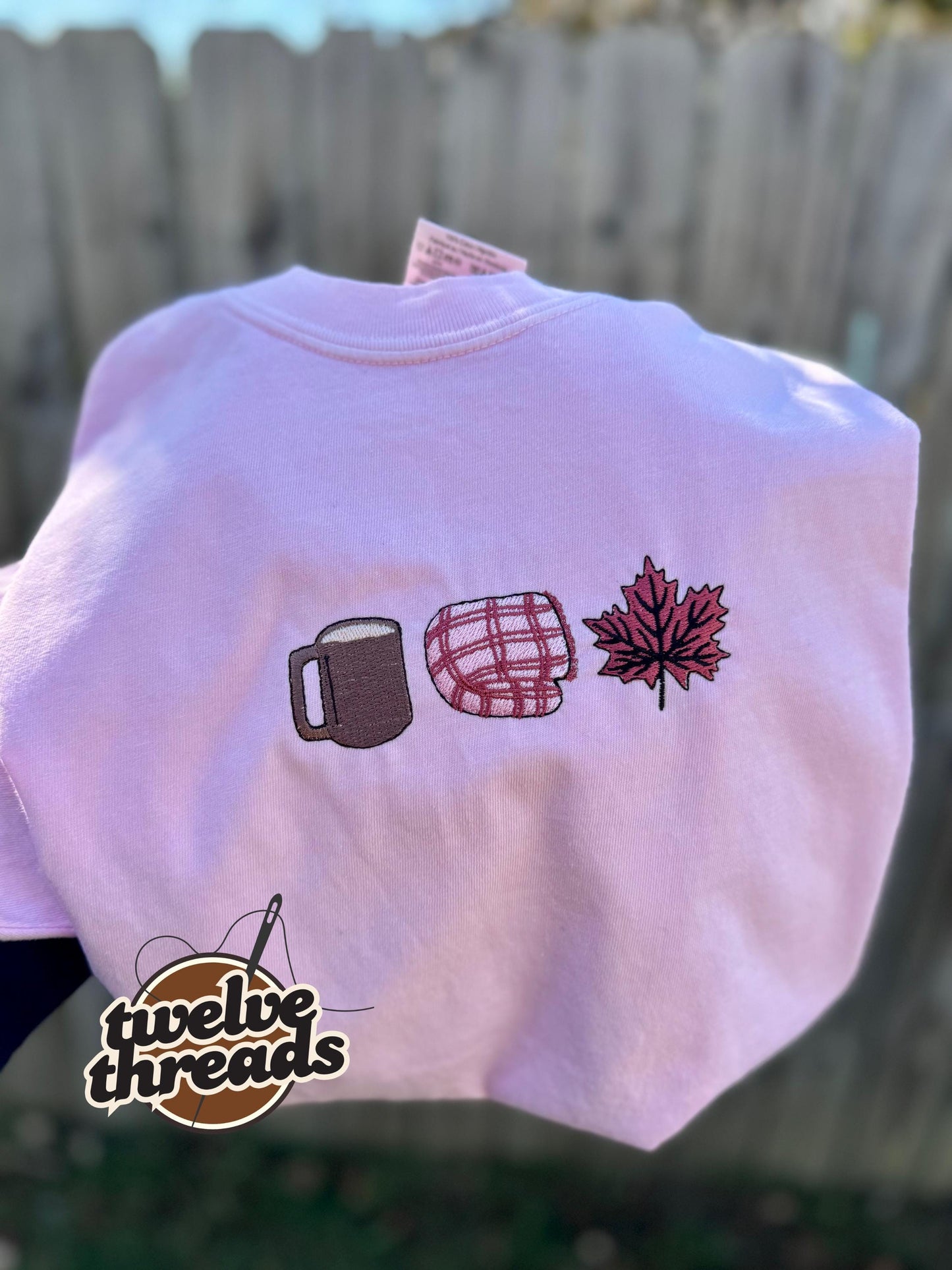 Coffee mug, throw blanket, fall leaf, fall vibes, winter embroidery, embroidered sweatshirt, comfort colors t shirt, embroidery, monogram