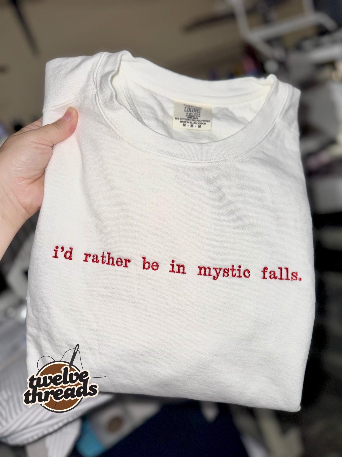 I’d rather be in mystic falls. TVD - the vampire diaries- Salvatore brothers - Damon - Stefan - Elena- the originals - legacies - Ian - Paul