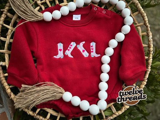 Valentine’s Day cowgirl boots embroidered, country heart boots, pink hearted white cowgirl boots, cowboy boots, holiday, love, kids v-day