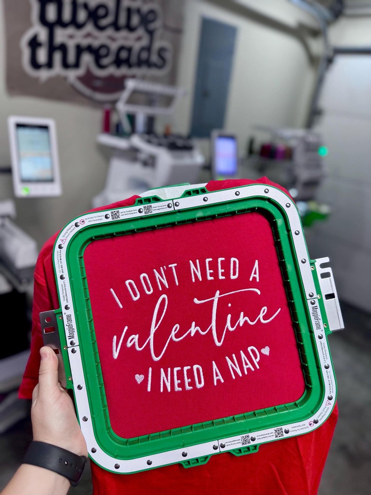 I don’t need a valentine, I need a nap, funny vday, embroidery, embroidered Valentine’s Day design, love, embroidered design, trendy saying