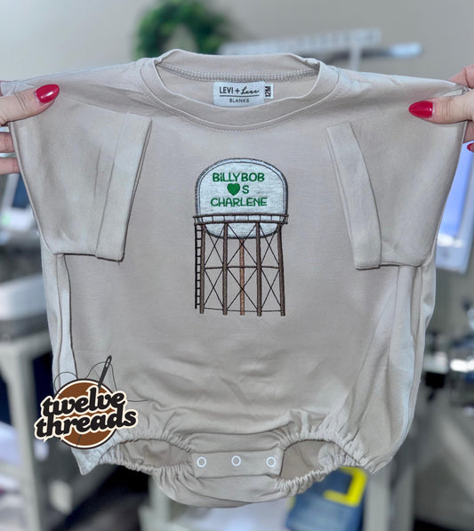 Billy Bob loves Charlene, Joe diffie, song, country music, country song lyrics, John Deere green, water tower green embroidery, embroidered
