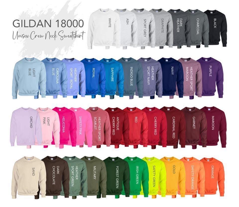 Embroidered custom name crew neck, personalized sweatshirt, embroidered unisex t shirt, embroidered names on the sleeve, custom names