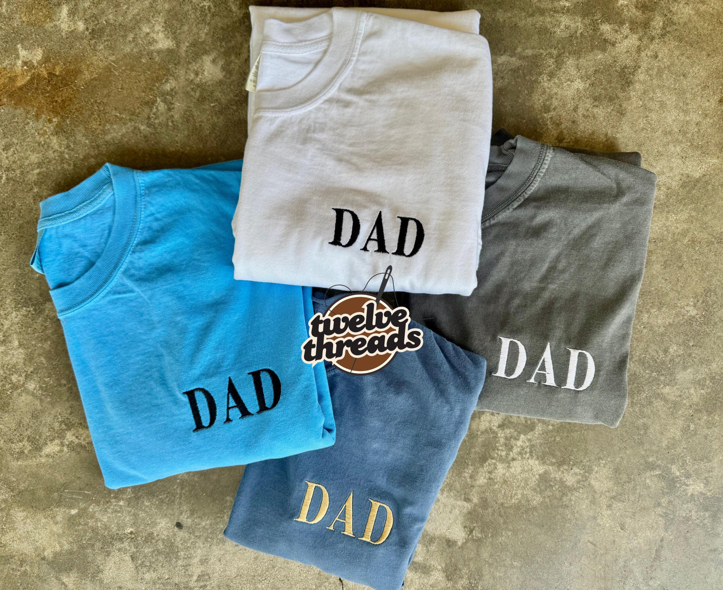 Custom name embroidered t shirt, Father’s Day special, father, dad, cap, hat, custom embroidery, fathers name t shirt, left chest design