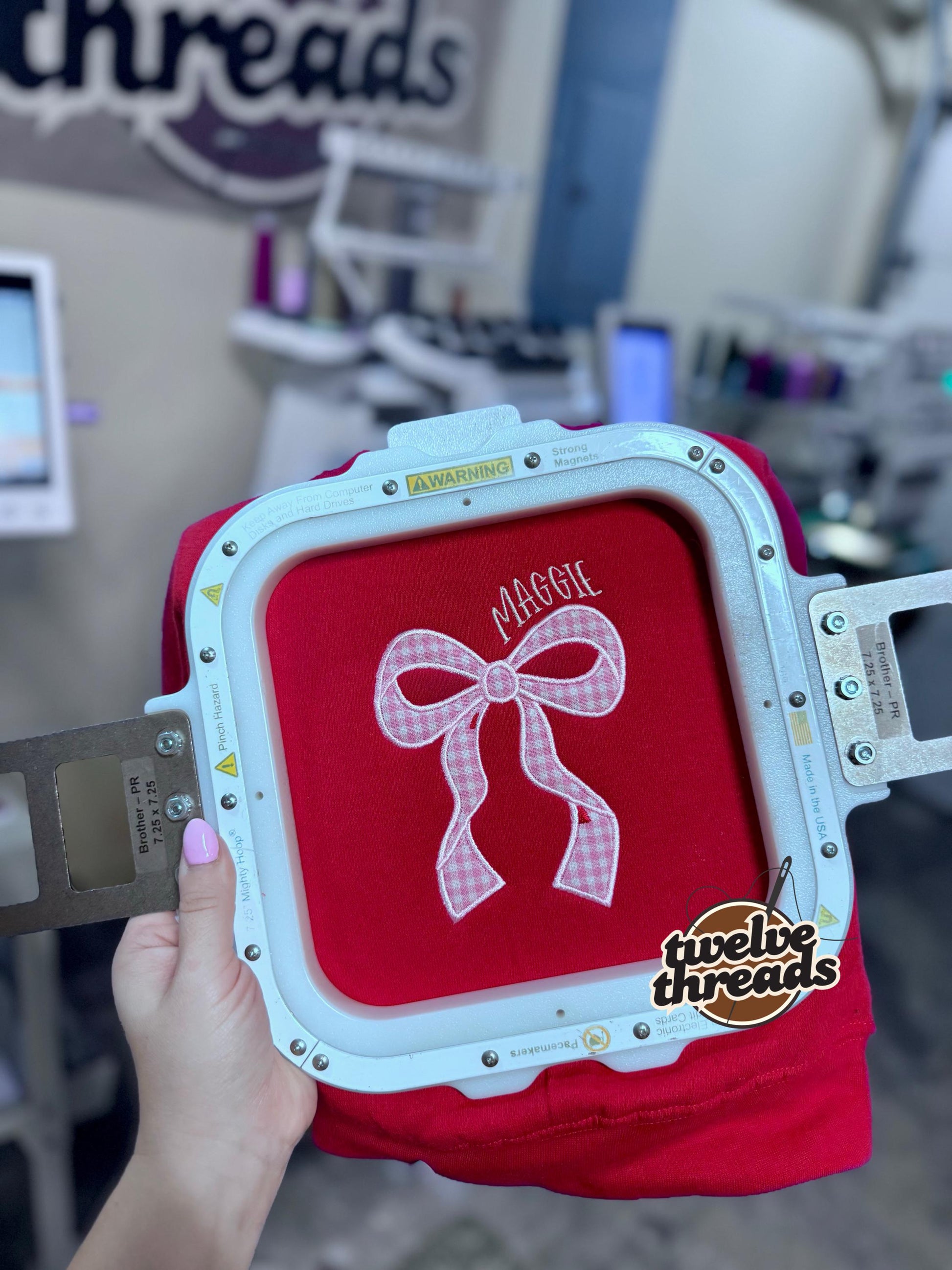 Applique coquette bow with hearts and name, girls valentines, kids embroidery, embroidered girls vday, Applique, holiday, love, kids v-day