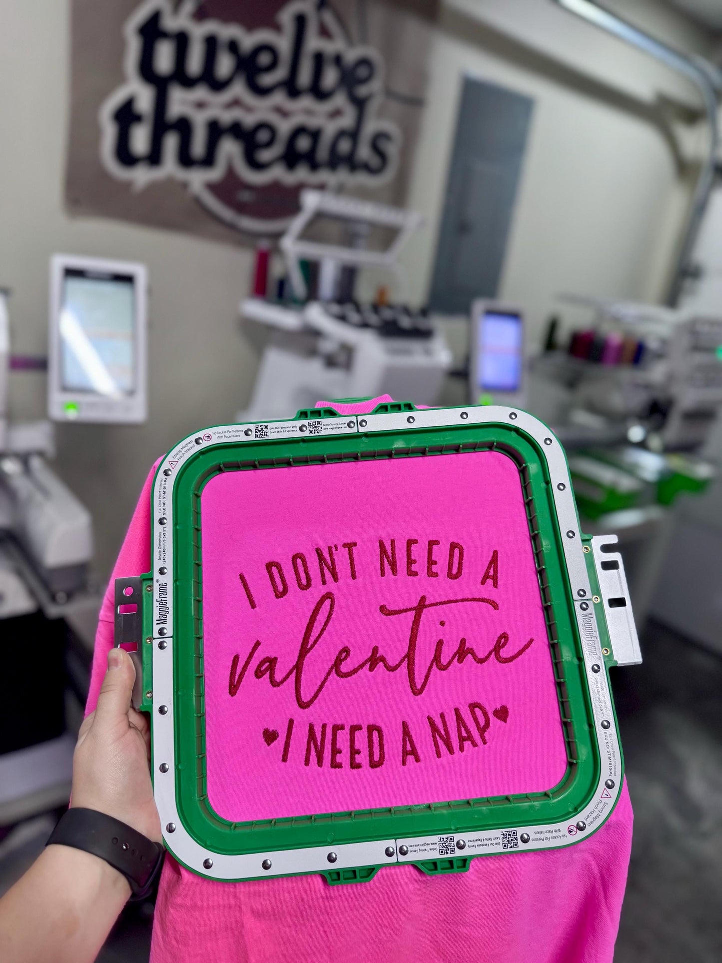 I don’t need a valentine, I need a nap, funny vday, embroidery, embroidered Valentine’s Day design, love, embroidered design, trendy saying