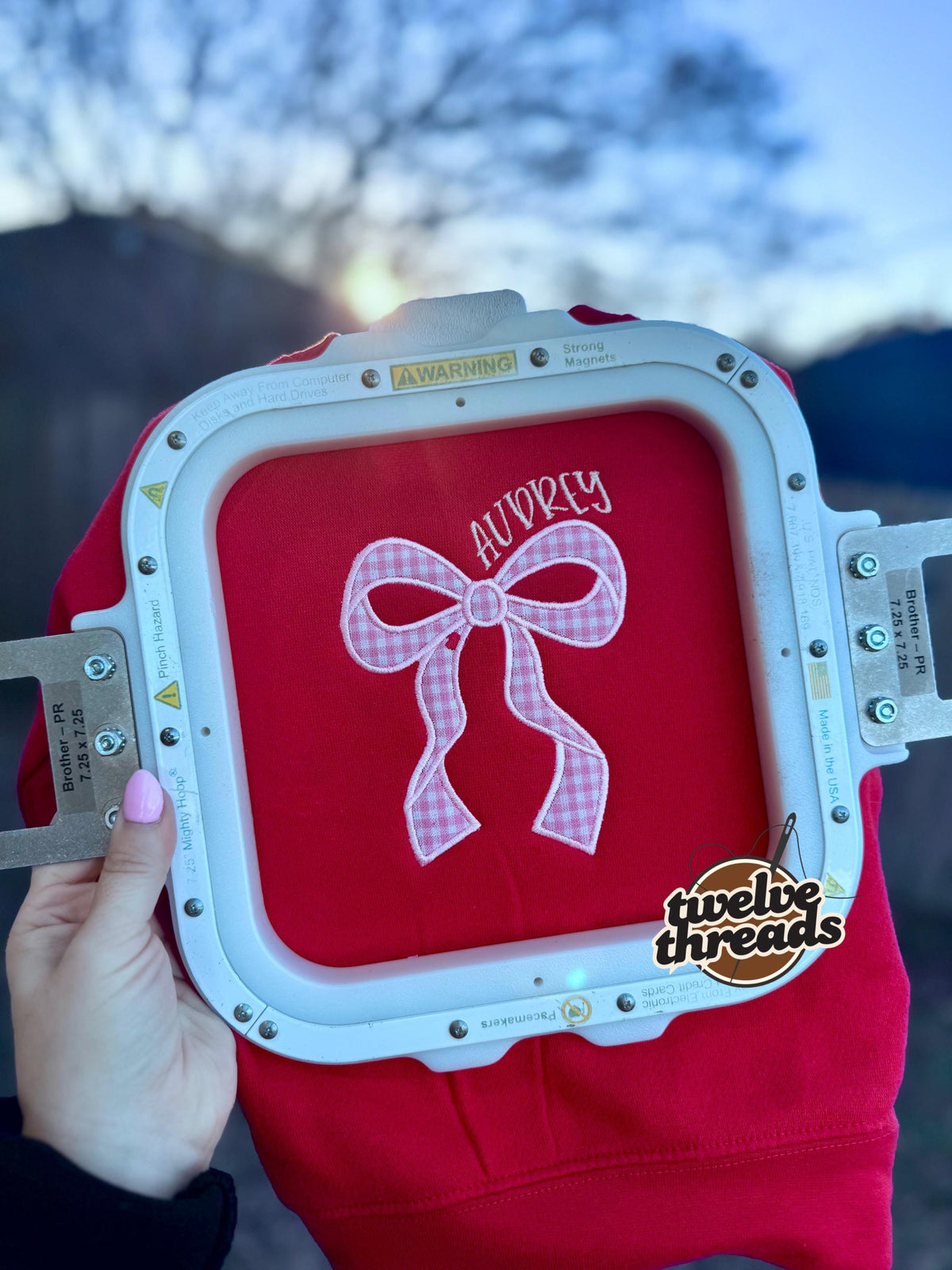 Applique coquette bow with hearts and name, girls crewneck, kids embroidery, embroidered girls vday, Applique, holiday, love, sweatshirt kid