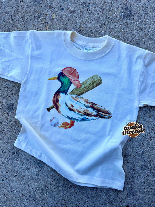 Baseball Mallard Duck - Baseball Cap - Baseball Bat - Kids Baseball - Baseball t shirt