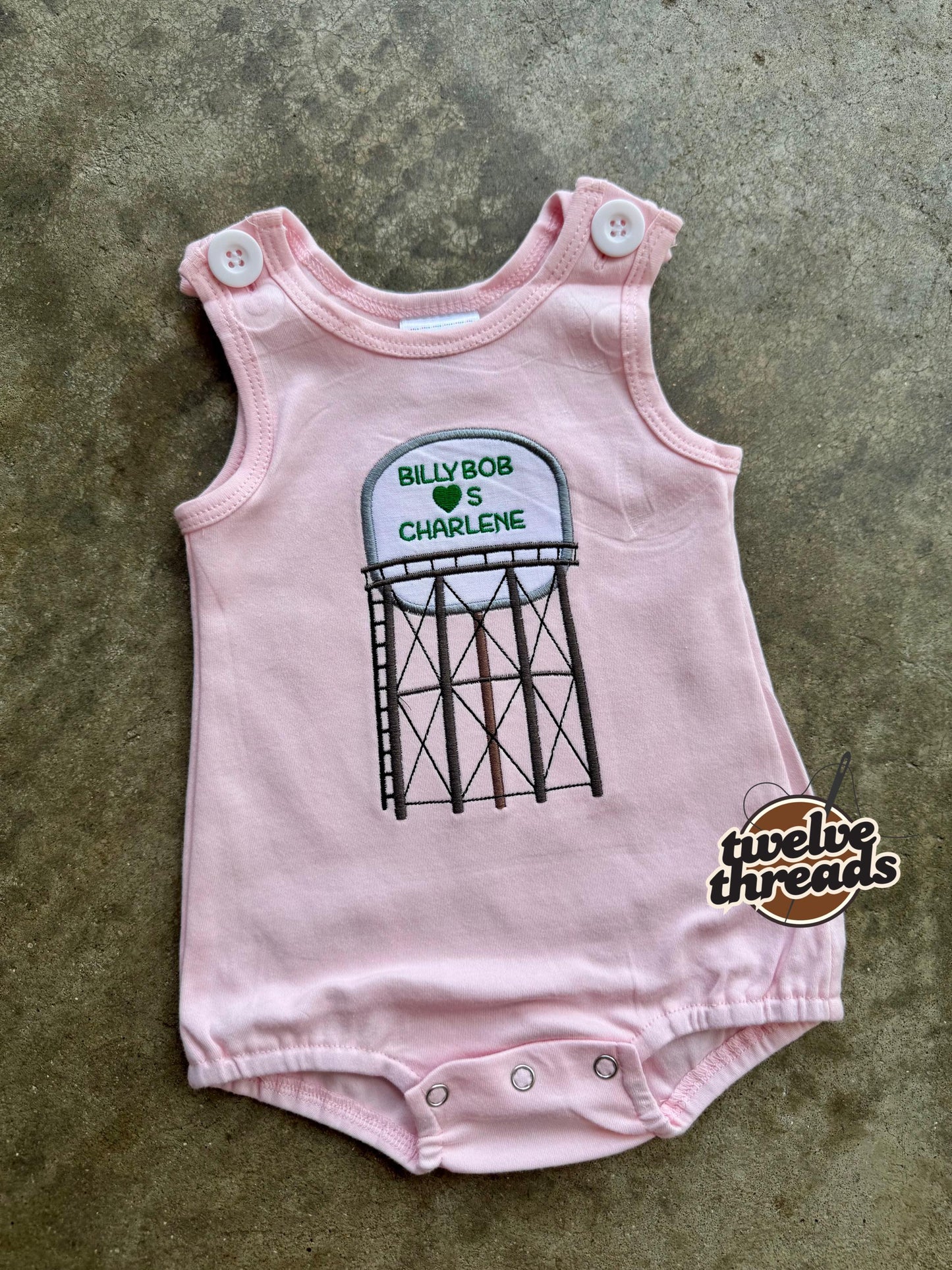 Billy Bob loves Charlene, Joe diffie, song, country music, country song lyrics, John Deere green, water tower green embroidery, embroidered