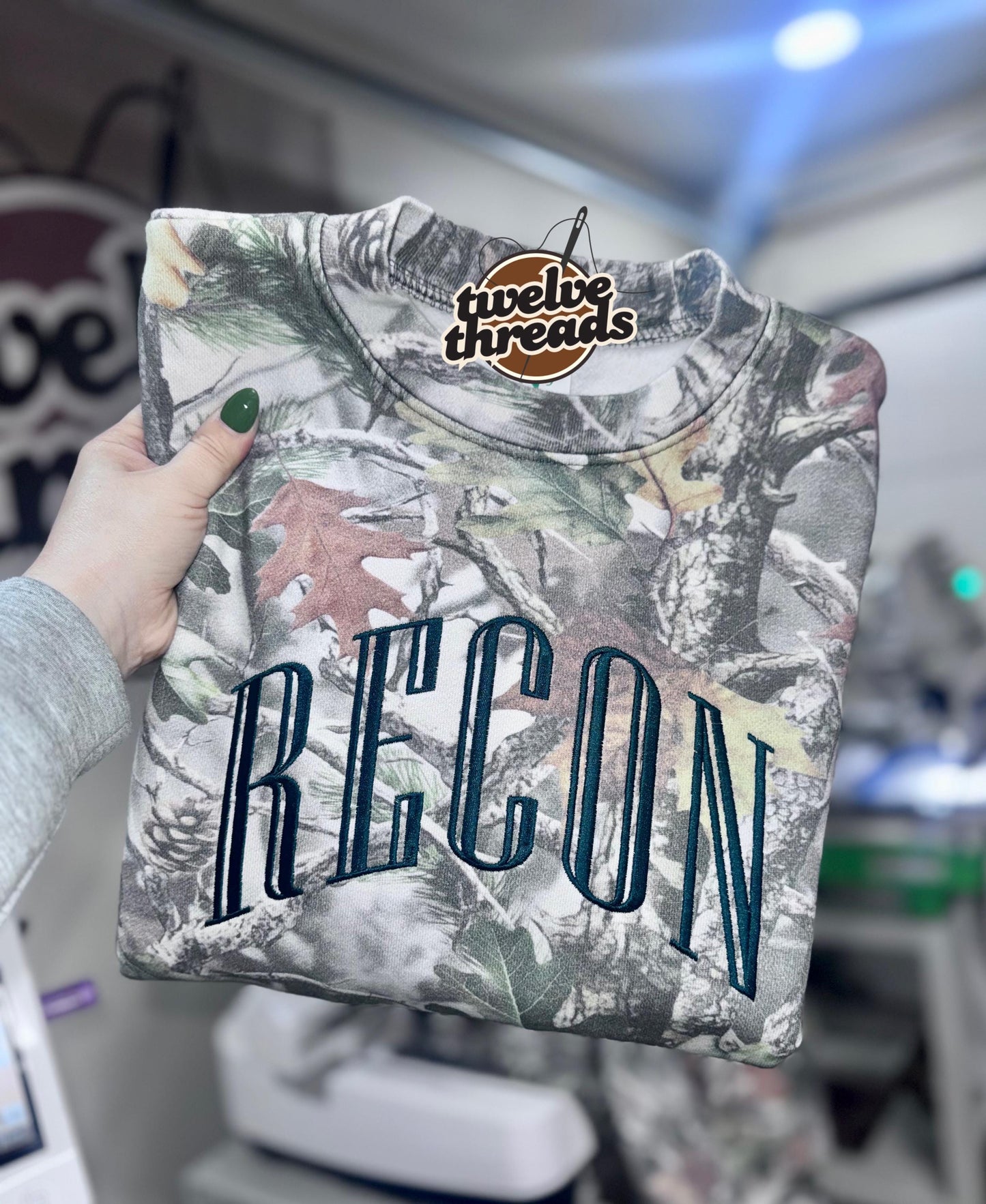 Embroidered camo custom name, t shirt or sweatshirt or hoodie, camo trending, array name, embroidery, camouflage embroidery, sweatshirt