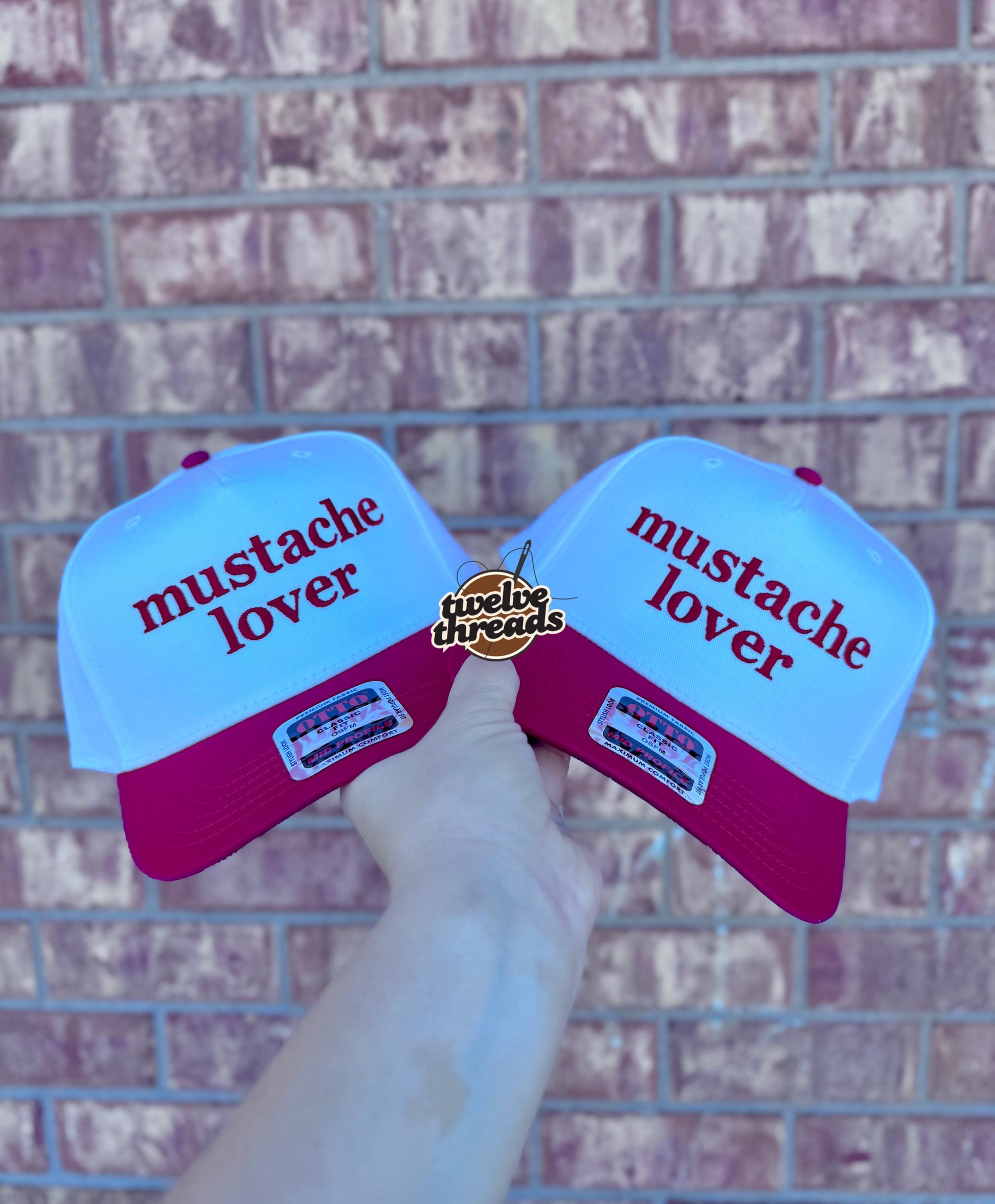 Embroidered MUSTACHE LOVER Otto cap, 5 panel Otto cap, trucker hat, custom embroidery, embroidery trucker hat, funny, trucker, hat, cute hat