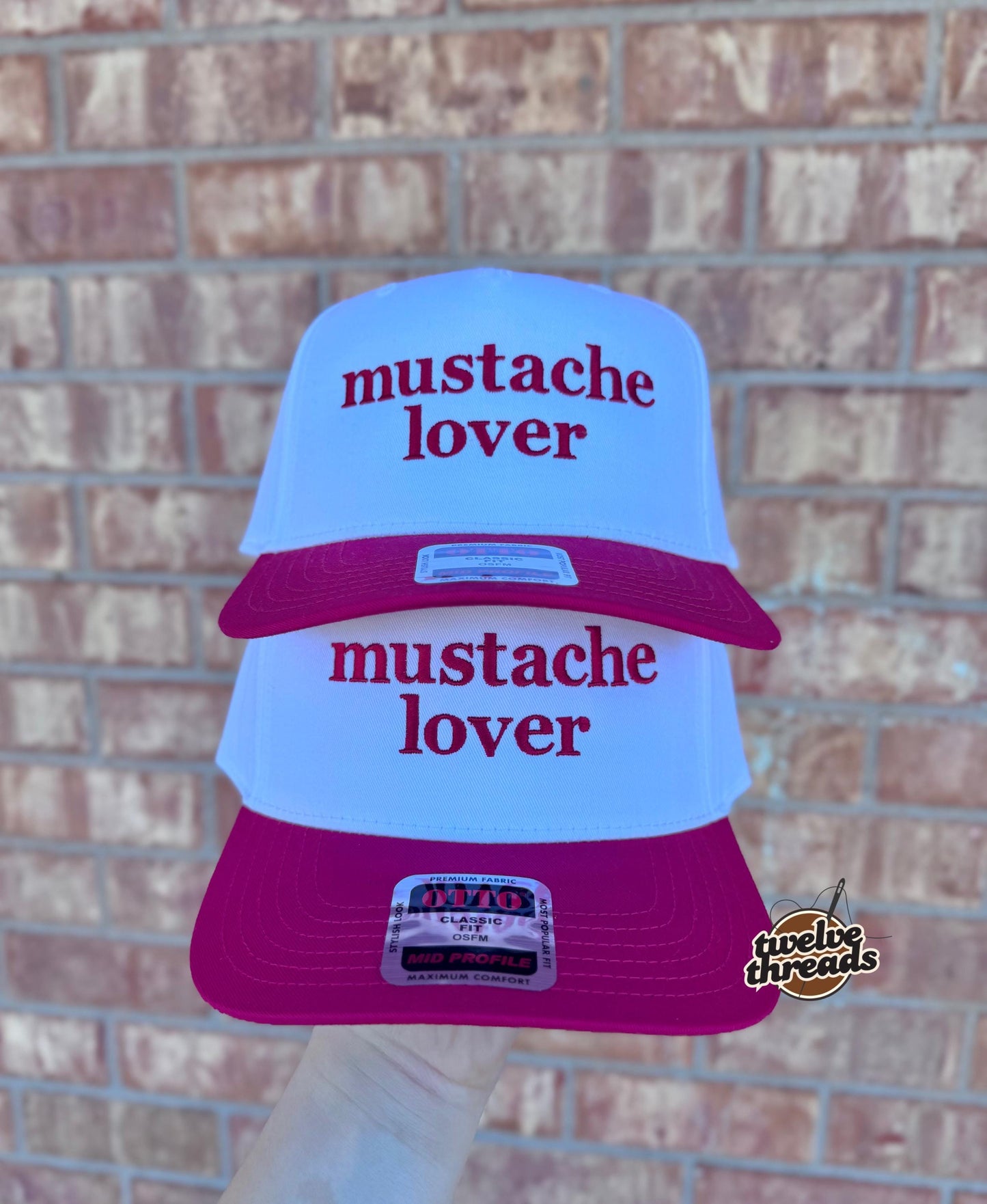 Embroidered MUSTACHE LOVER Otto cap, 5 panel Otto cap, trucker hat, custom embroidery, embroidery trucker hat, funny, trucker, hat, cute hat