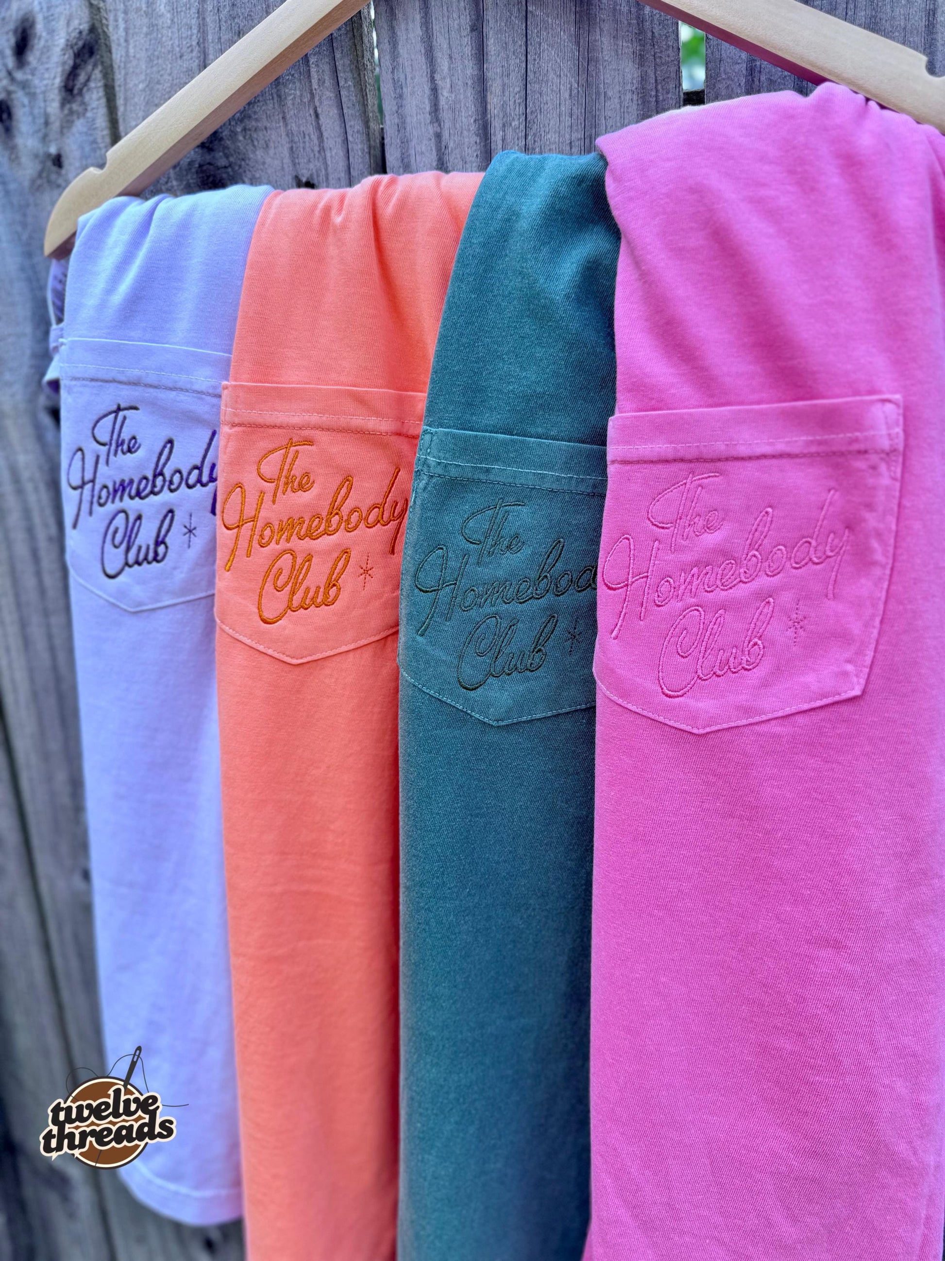 The homebody club, embroidered t shirt and crewneck, homebody, sahm, book, reading nook, embroidery, homebody club, mom life, home, pocket