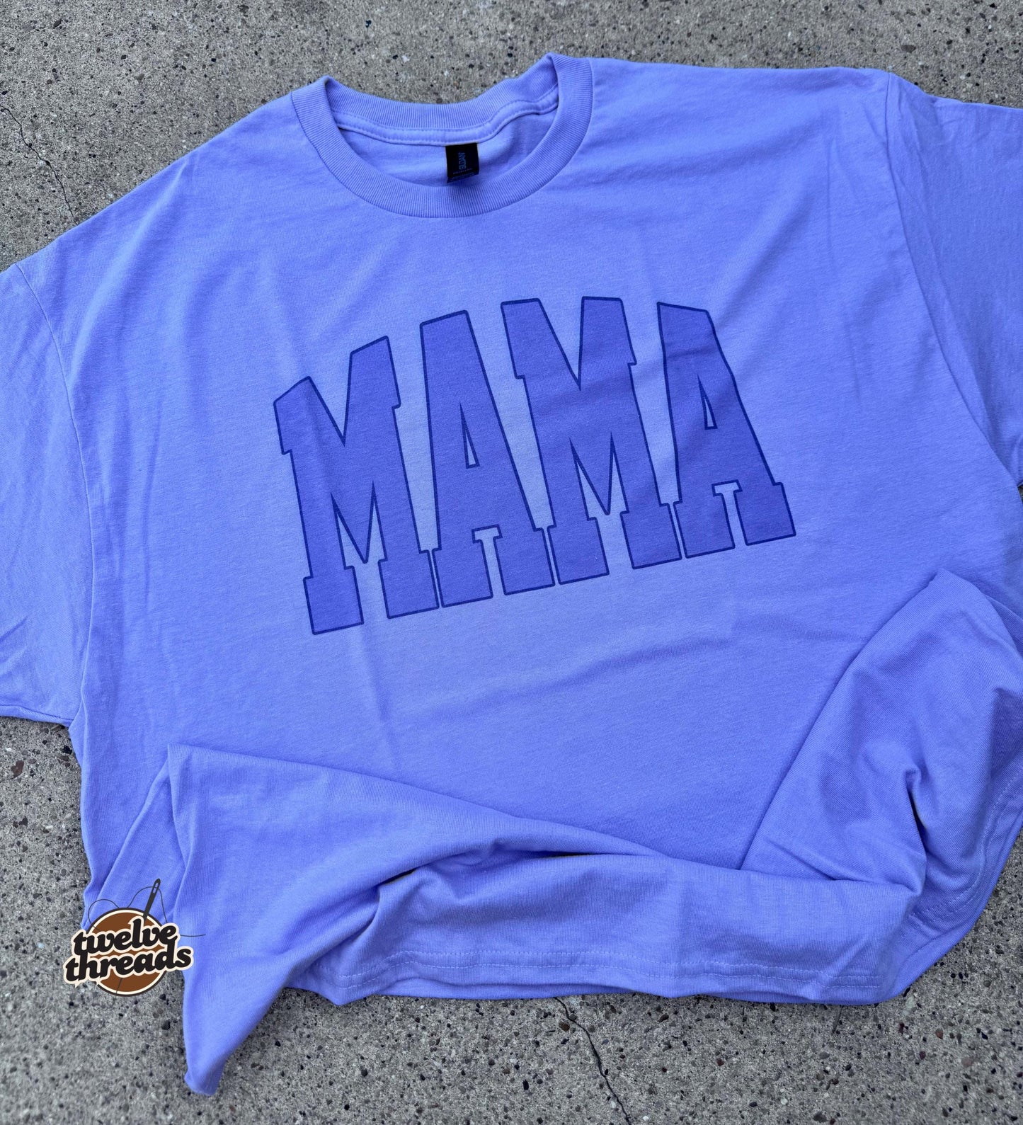 Varsity mama t shirt, sublimation on Gildan dry blend tee, unisex fit t shirt, mama, name custom t shirt, Gildan