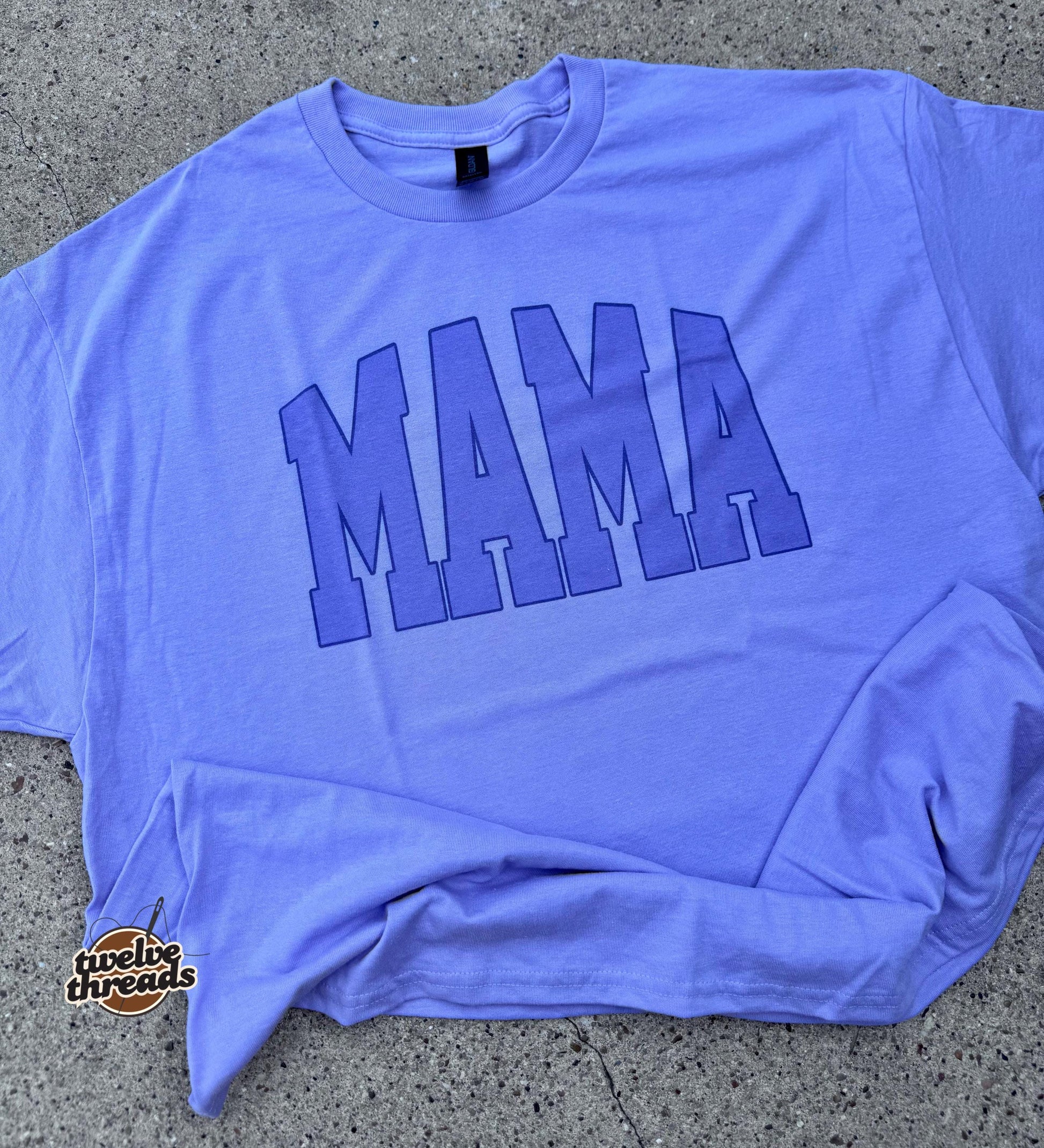 Varsity mama t shirt, sublimation on Gildan dry blend tee, unisex fit t shirt, mama, name custom t shirt, Gildan