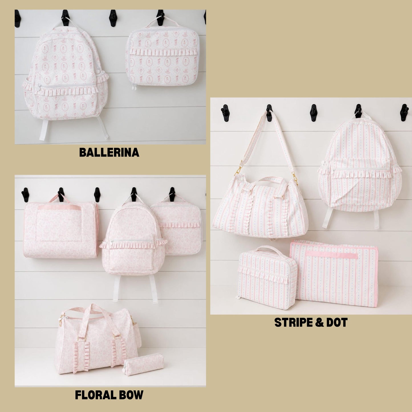 Dancer - ballet - ballerina - seersucker back pack - diaper bag - kids bag - toddler backpack - embroidered backpack - personalized bag