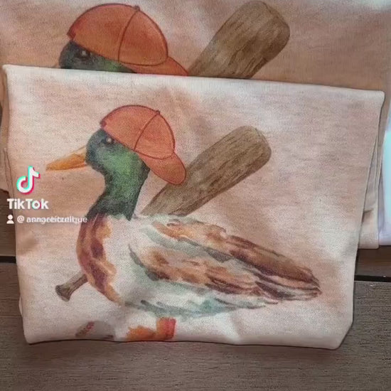 Baseball Mallard Duck - Baseball Cap - Baseball Bat - Kids Baseball - Baseball t shirt